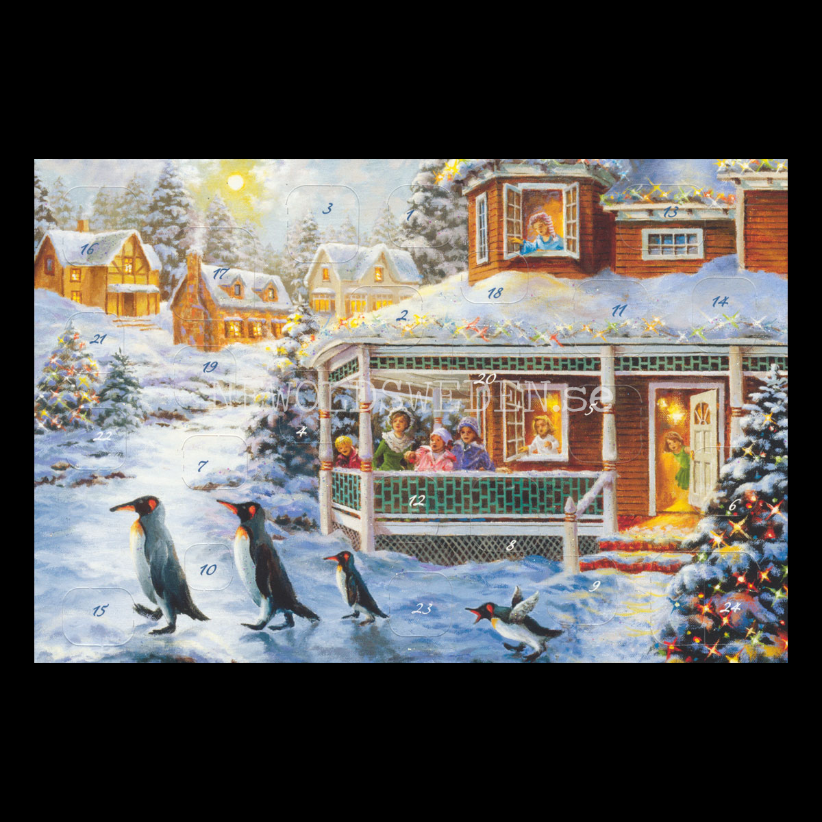 Adventskalenderkort Landschaft - Nicky Boehme - Dubbel-kort med kuvert - 991