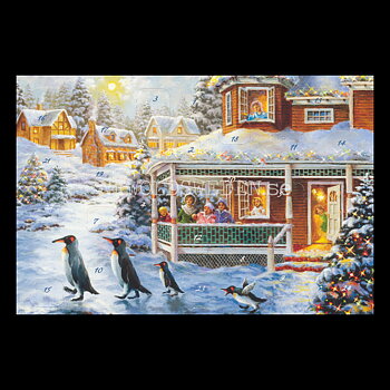 Adventskalenderkort Landschaft - Nicky Boehme - Dubbel-kort med kuvert - 991