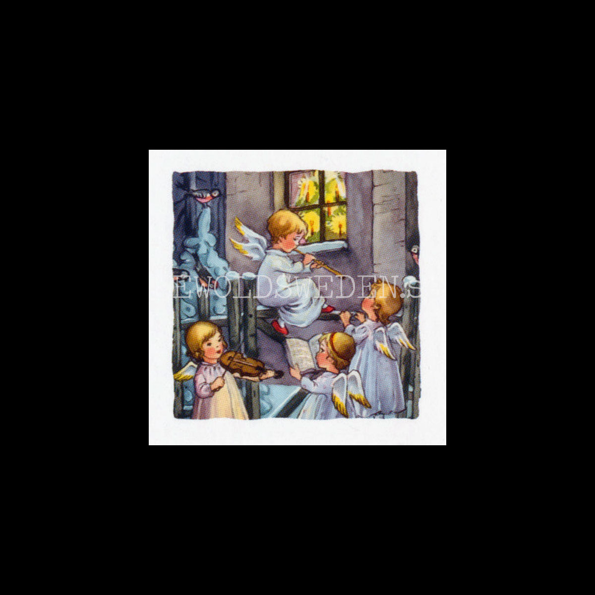 Adventskalenderkort Nostalgie-Kind - Dubbel-kort med kuvert - 991 - 2