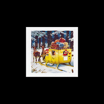 Adventskalenderkort FRITZ BAUMGARTEN 1883-1956 - Dubbel-kort med kuvert - 991