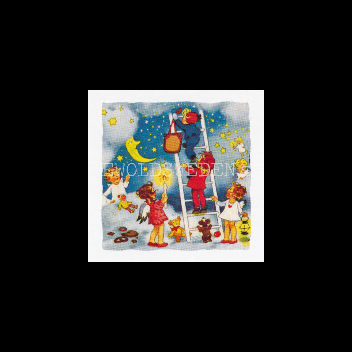 Adventskalenderkort FRITZ BAUMGARTEN 1883-1956 - Dubbel-kort med kuvert - 991 - 2