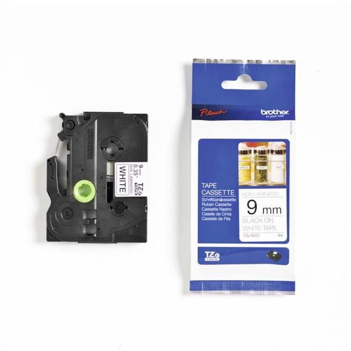 Märkband TZe 9mmx8m sva/vit