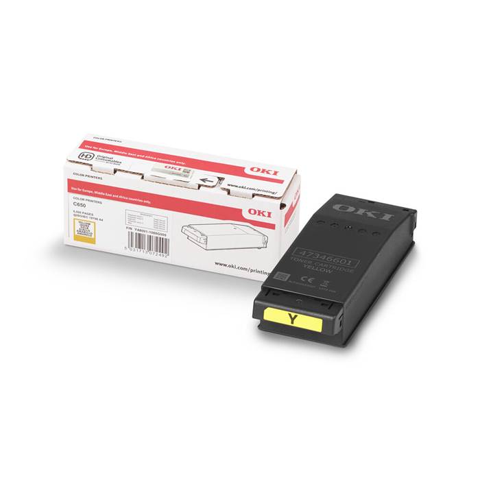 Toner OKI C650 Gul