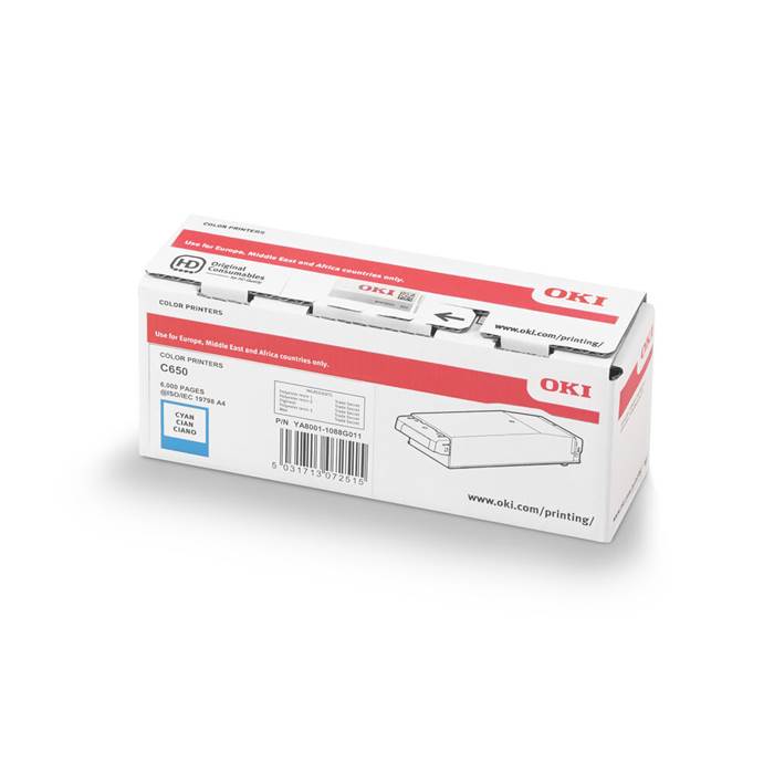 Toner OKI C650 Cyan