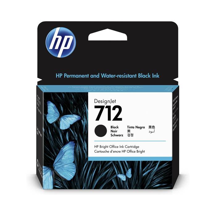 Bläck HP 712 Svart