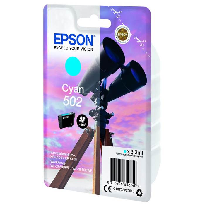 Bläck Epson T502 Cyan