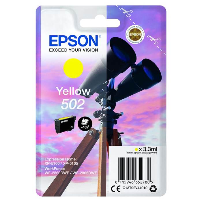 Bläck Epson T502 Gul