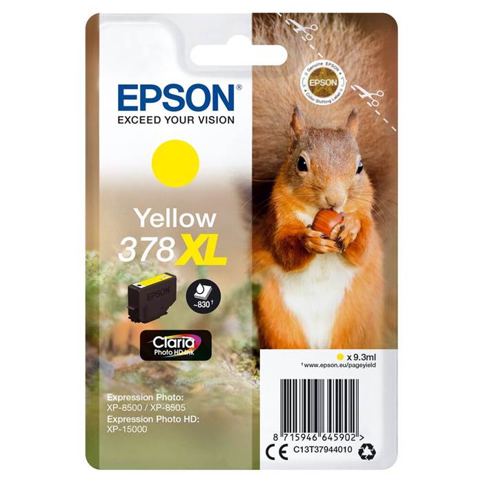 Bläck Epson T378 Gul