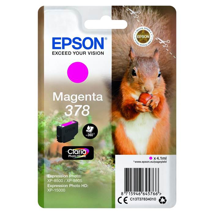 Bläck Epson T378 Magenta