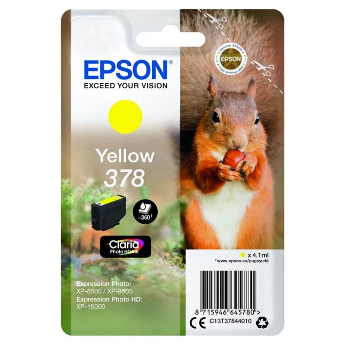 Bläck Epson T378 Gul