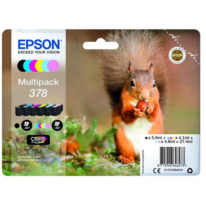 Bläck Epson T378 Multipack