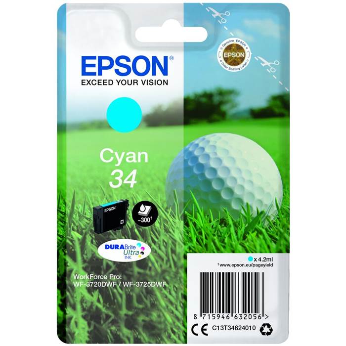 Bläck Epson T3462 Cyan