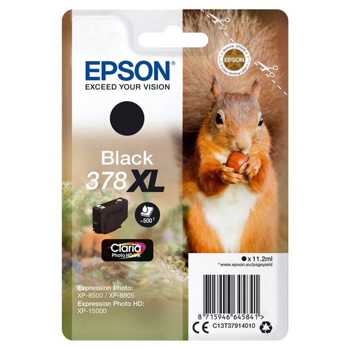 Bläck Epson T378 Svart