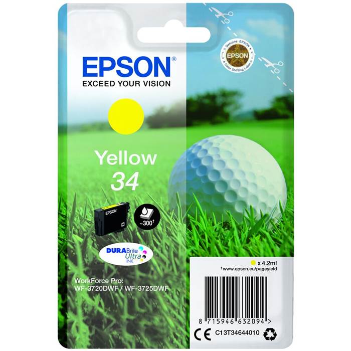 Bläck Epson T3464 Gul