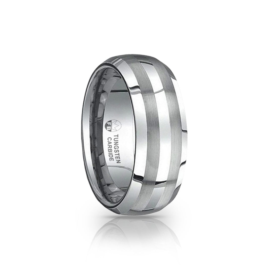 Engagement Rings - Tungsten Silver Package - Smooth One - 2