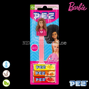 PEZ Dispenser BARBIE brown hair + Godis - Barbie - PE35