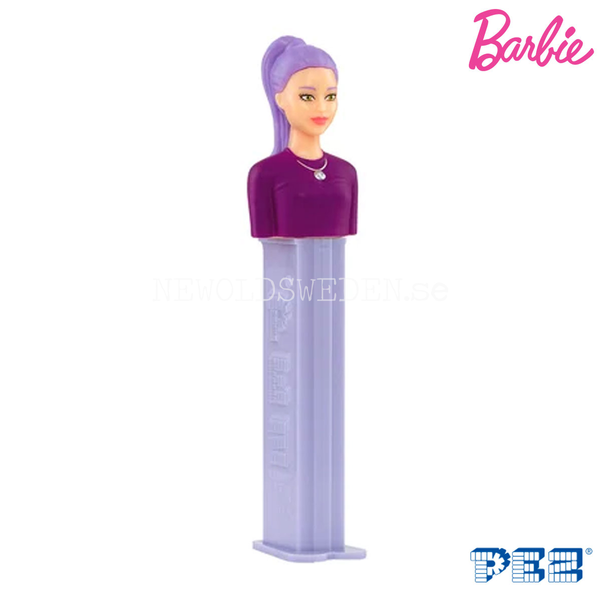 PEZ Dispenser BARBIE purple ponytail + Godis - Barbie - PE35 - 4