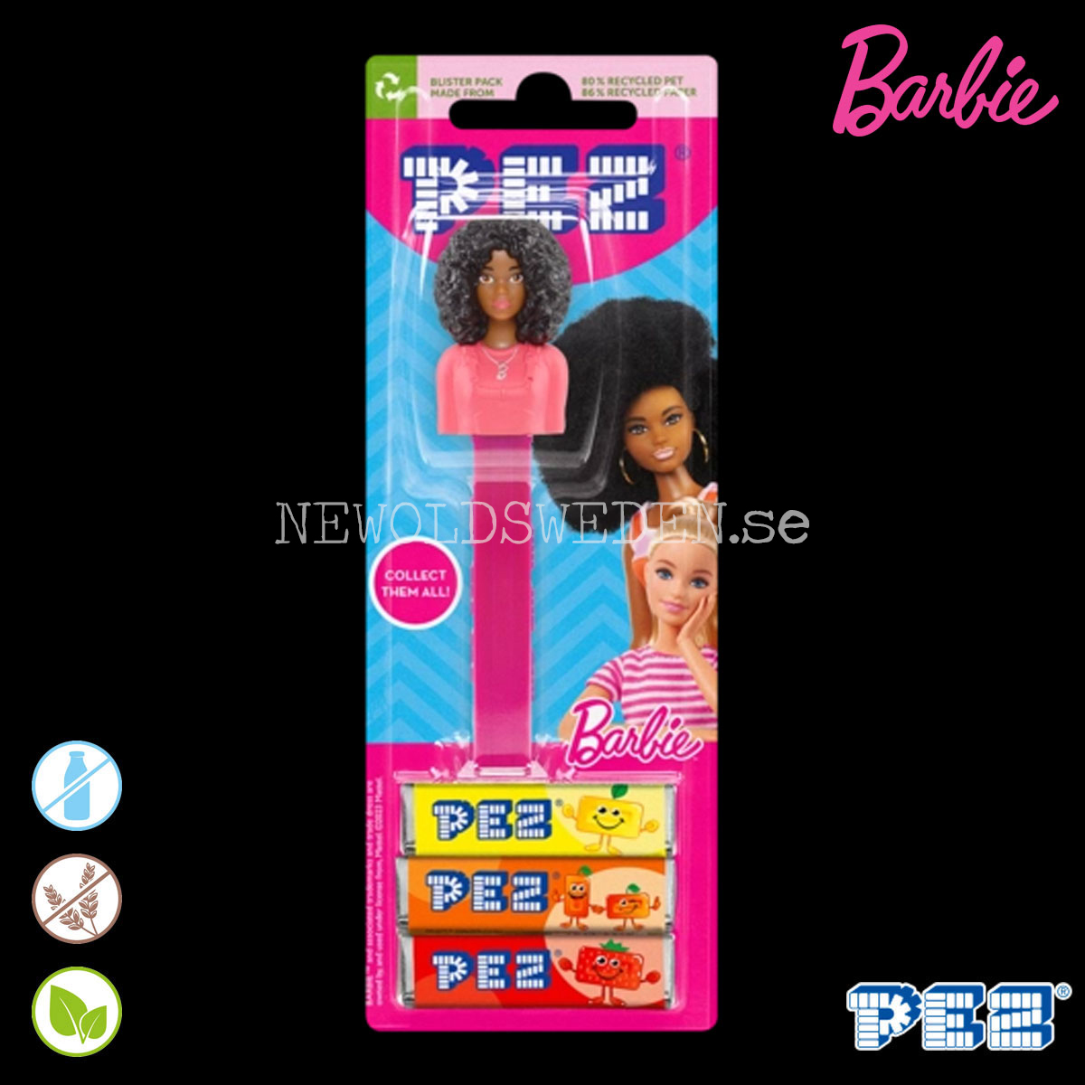 PEZ Dispenser BARBIE curly hair + Godis - Barbie - PE35 - 2