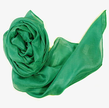 SmaragdGrön Sidenscarf