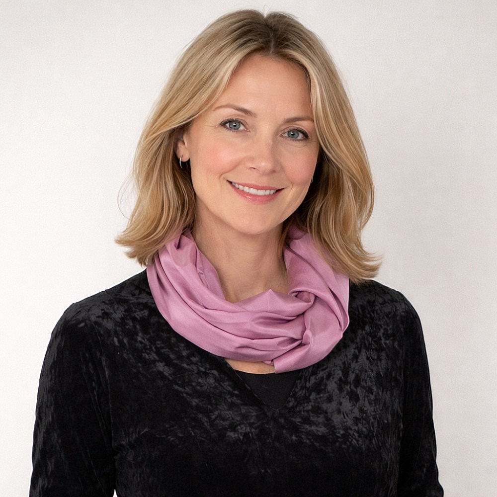 SmaragdGrön Sidenscarf - 3