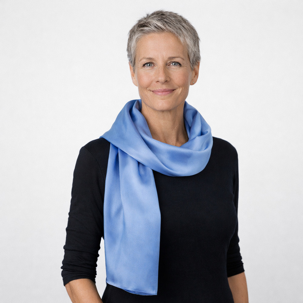 SmaragdGrön Sidenscarf - 2