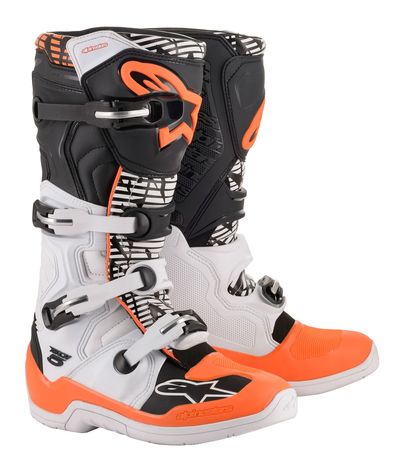 Alpinestars Stövel Tech 5 Vit/Svart/Ora Fluo