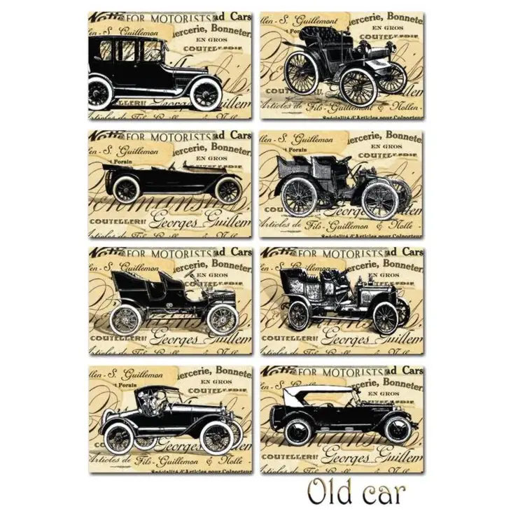 Scrapbooking bilder - old cars