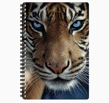 Anteckningsbok 3D Tiger