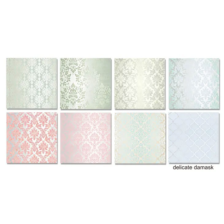 Papper set - Delicate damask - 2