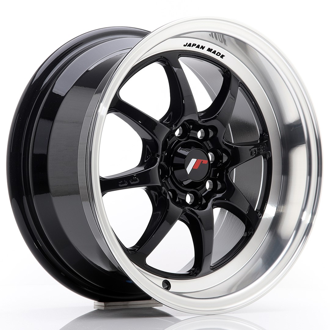 15" JR Wheels TFII - Glossy Black