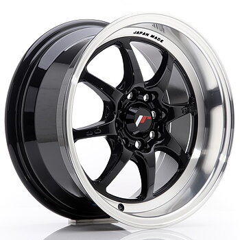 15" JR Wheels TFII - Glossy Black