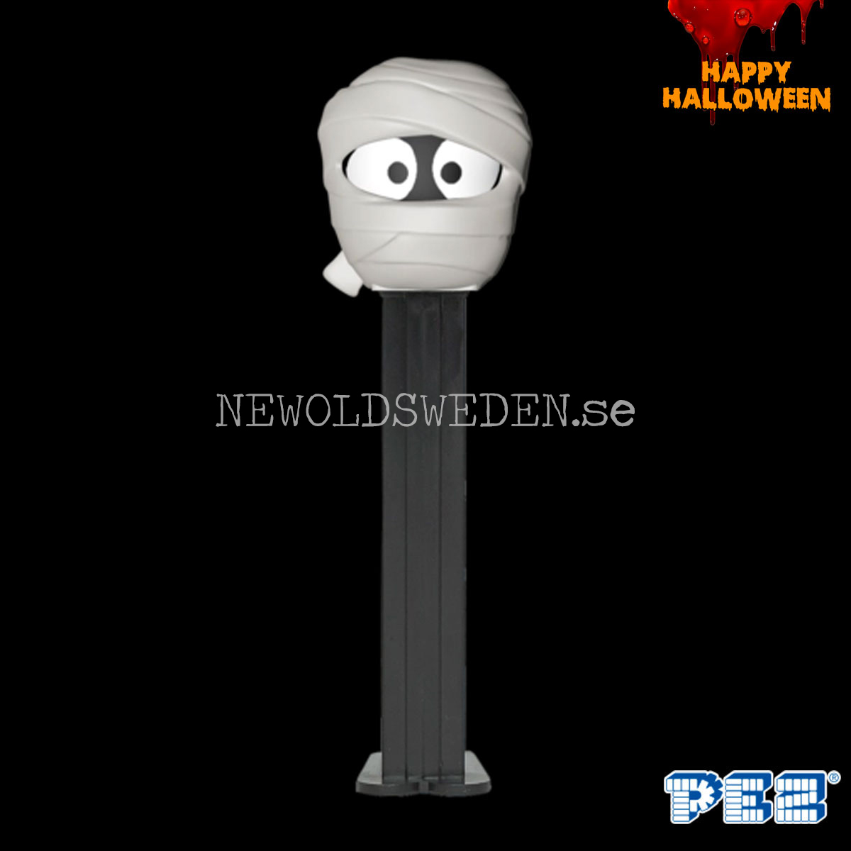 PEZ Dispenser MIMI THE MUMMY BLACK + Candy - Halloween - PE20