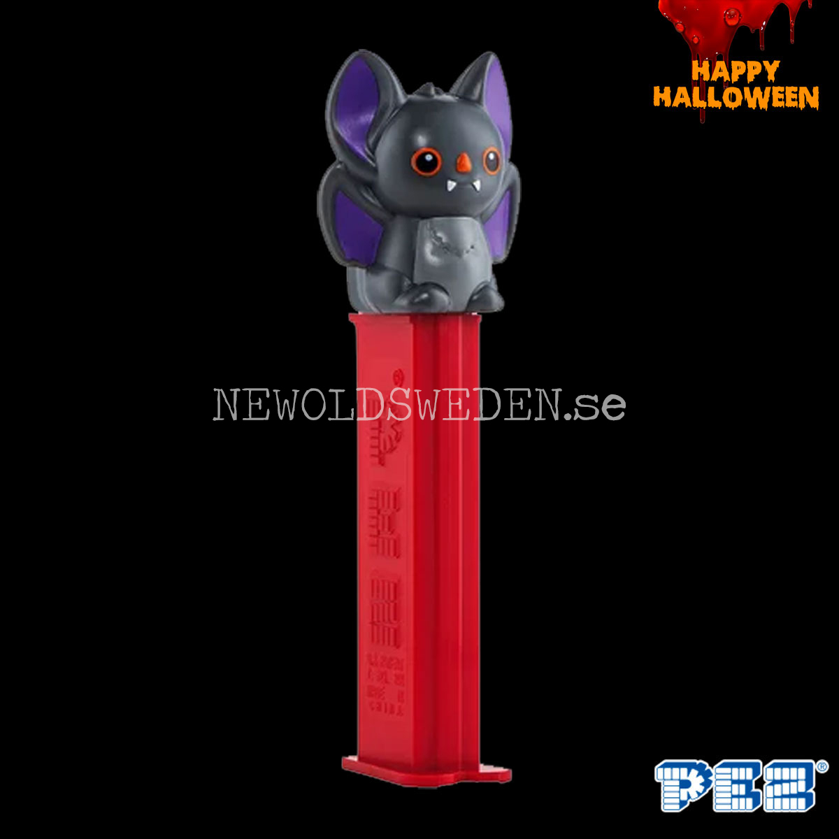 PEZ Dispenser OSCAR DIE FLEDERMAUS RED + Candy - Halloween - PE20