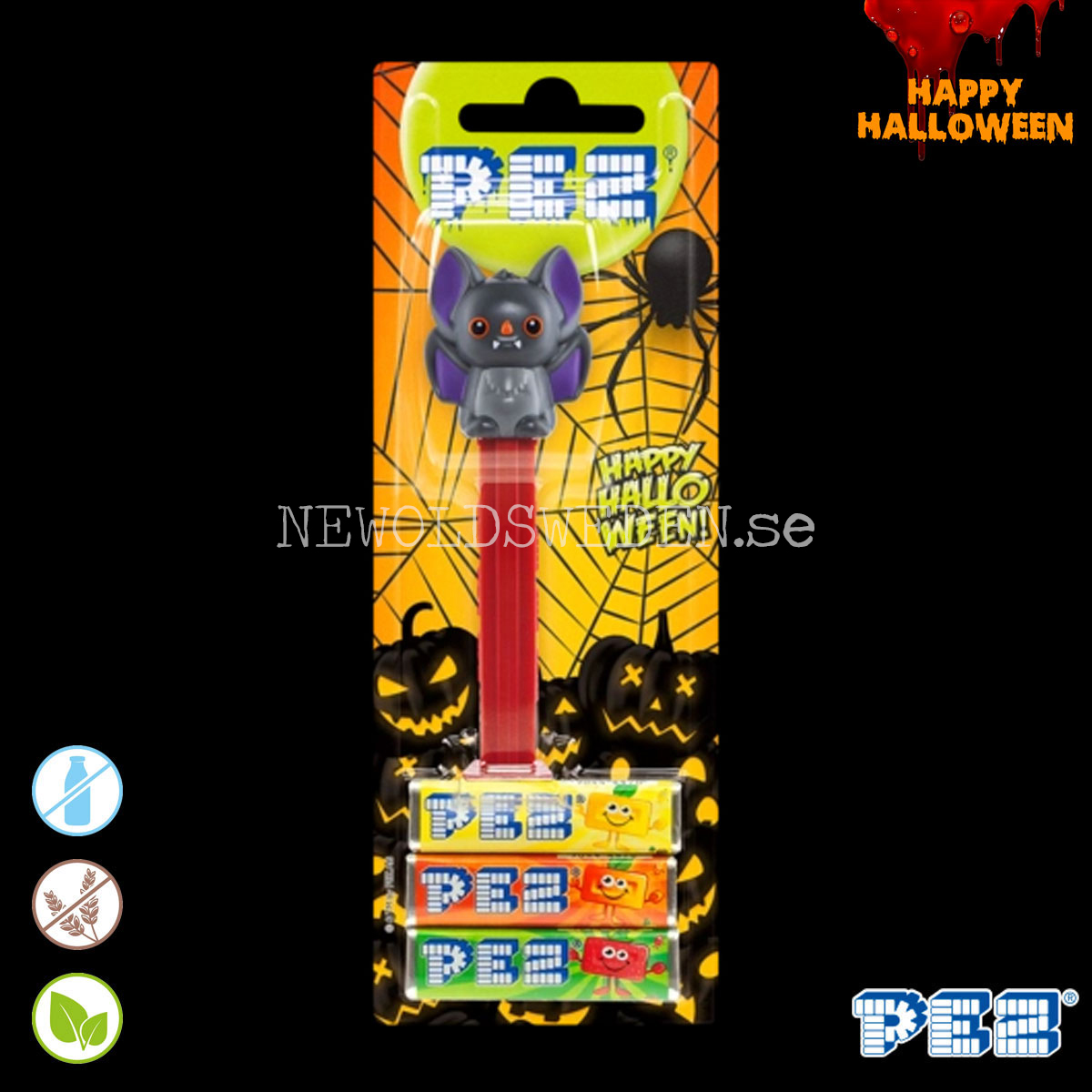 PEZ Dispenser OSCAR DIE FLEDERMAUS RED + Candy - Halloween - PE20 - 2