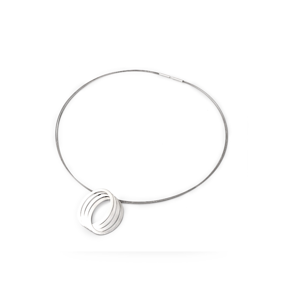 Kelim Quatro halsband silver