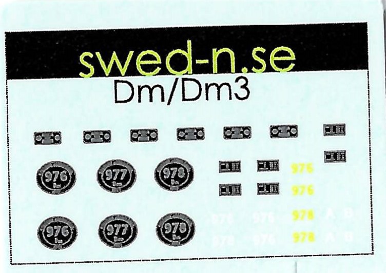 Decal sheet SJ Dm