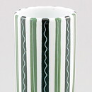 Alf Jarnestad (Alfa 1957) Modern Cylinder Vase with Green/Black Decor 20 cm