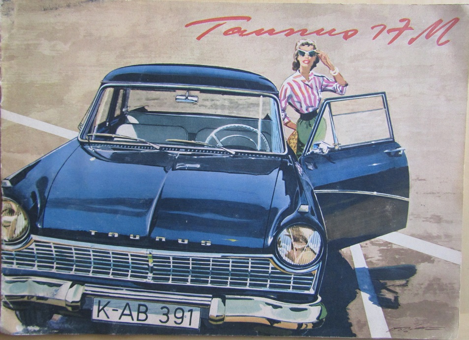 1957-1959 Ford Taunus 17M broschyr svensk