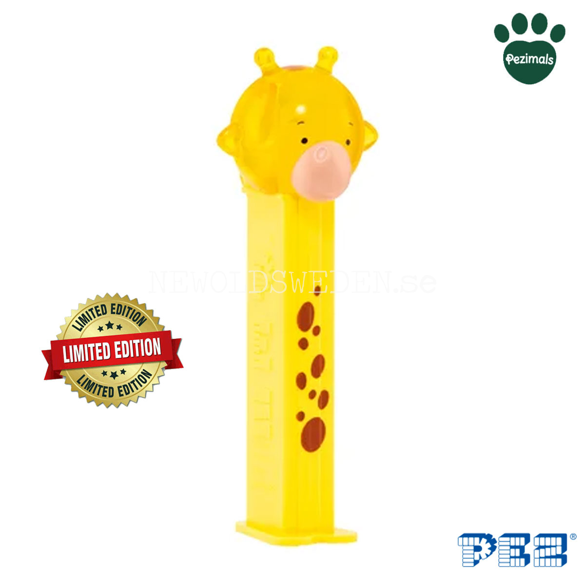PEZ Dispenser CRYSTAL GIGI GIRAFFE LIMITED EDITION + Godis - PEZimals - PE03 - 4