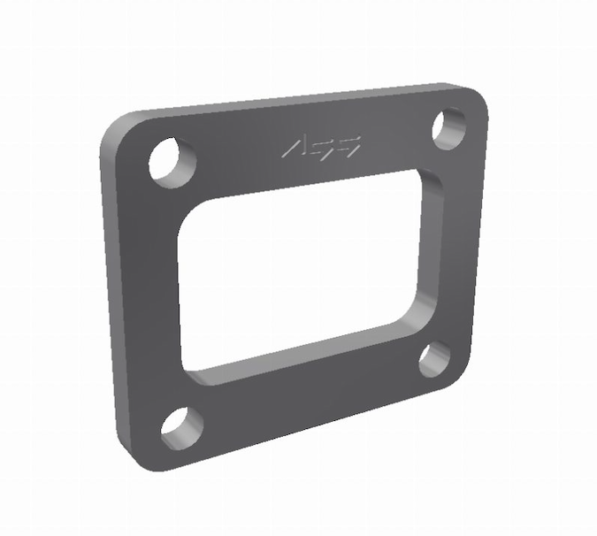 ASS - Avgasfläns T04E inlopp singel - 10mm