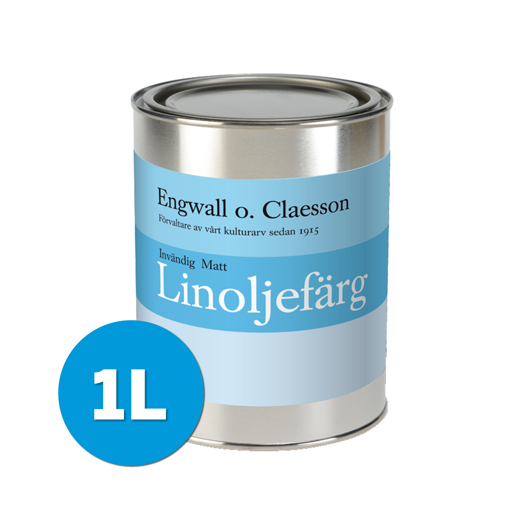 Linoljefärg Invändigt Matt Vit 1L