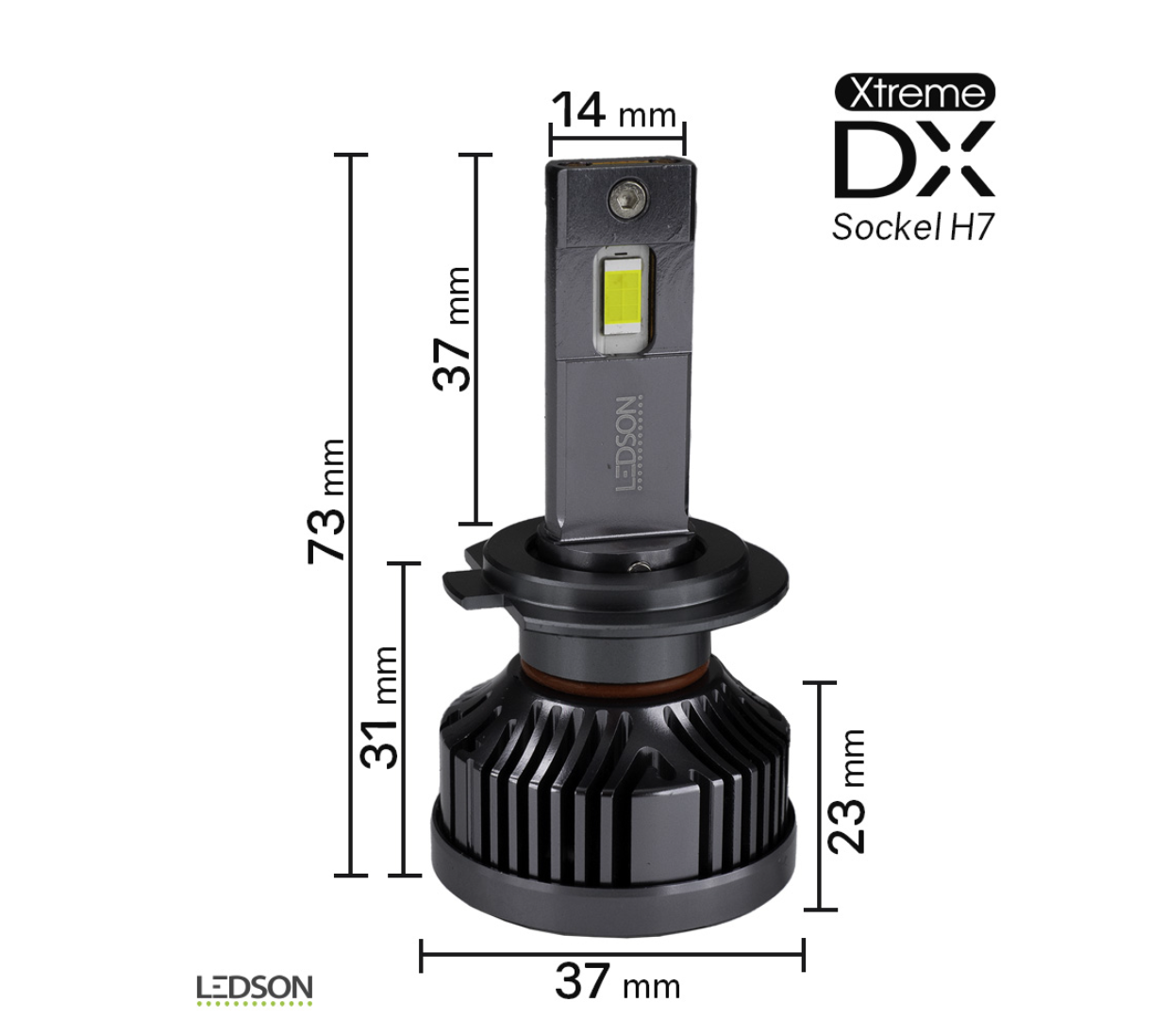 H7 LEDSON Xtreme DX - LED för halogen strålkastare  - 2
