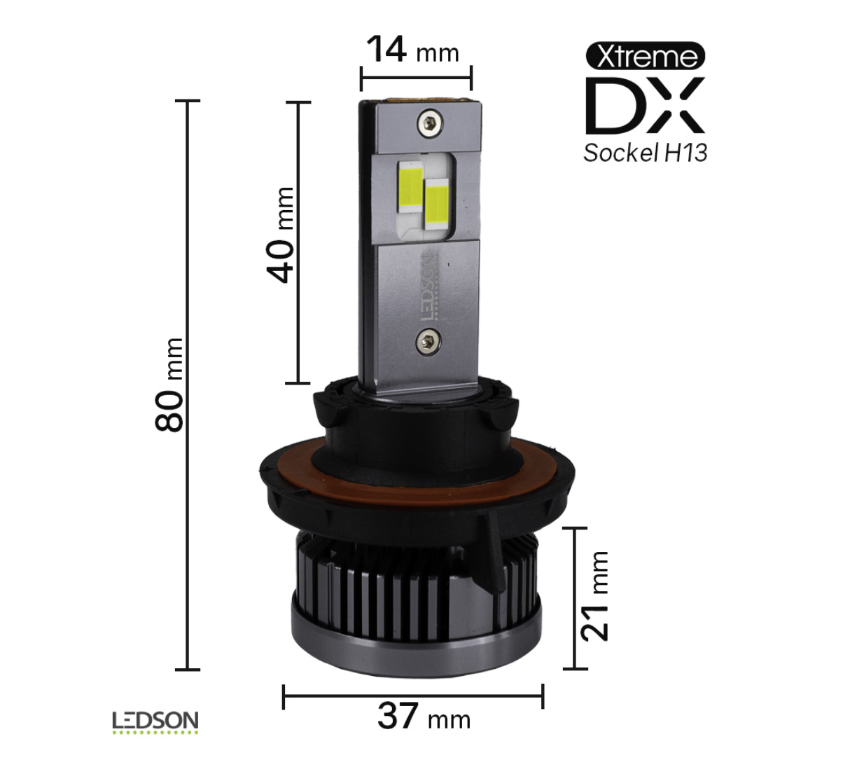 H13 LEDSON Xtreme DX LED för halogen strålkastare Vool.se