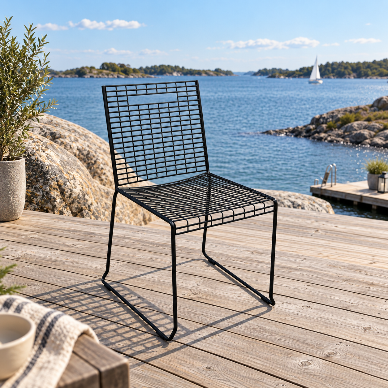Stol Alicia, svart - 2
