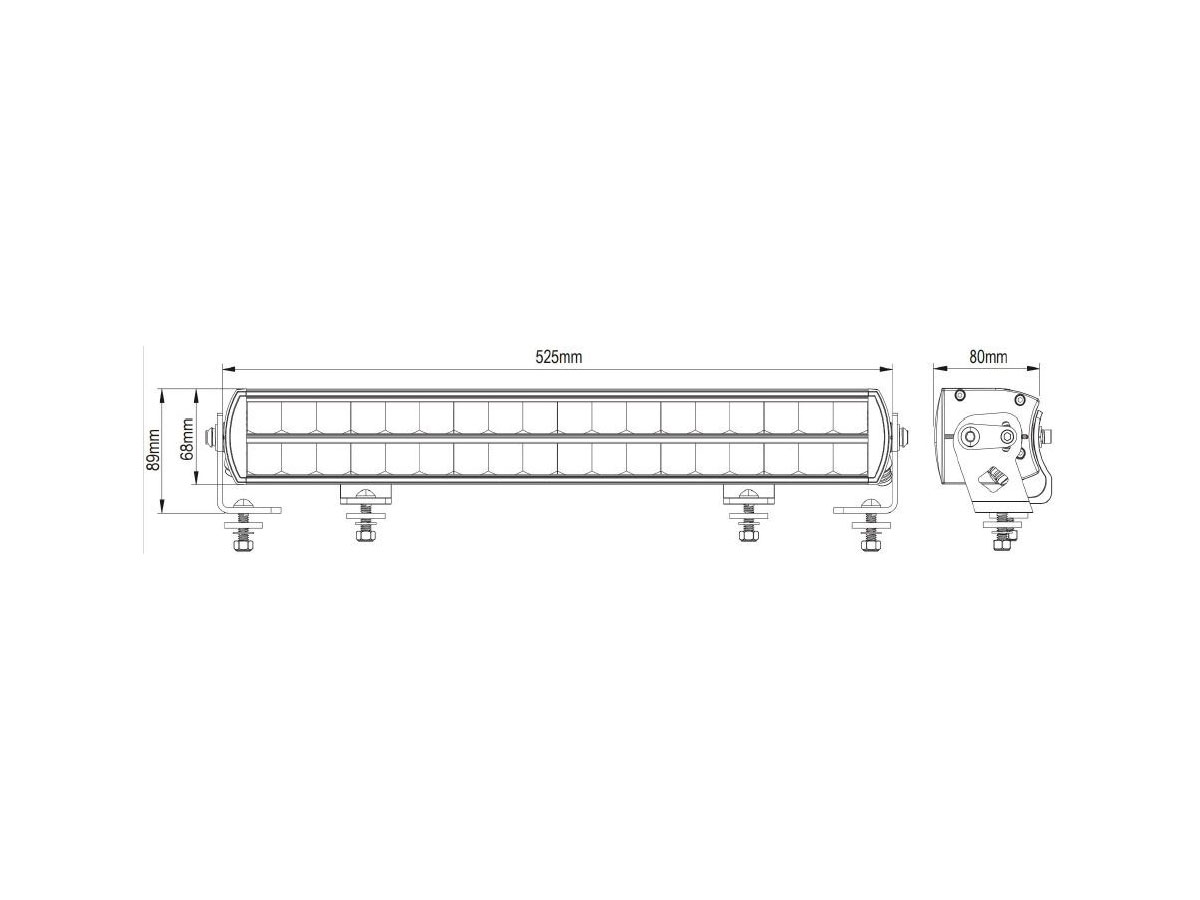Optibeam Super Captain Dual 600 - 20" 214W LED light bar - 6