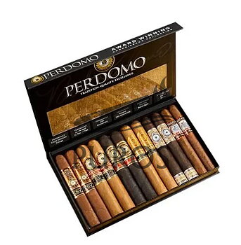 Perdomo Award Winning Connoisseur Collection Presentask - 12 Cigarrer