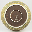 Gunnar Nylund (Birka 1965) Yellow/Brown Rounded Bowl 26 cm