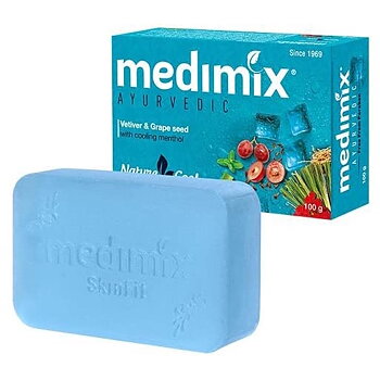 Medimix Vetiver & Grape Seed with cooling menthol fast tvål 125 g