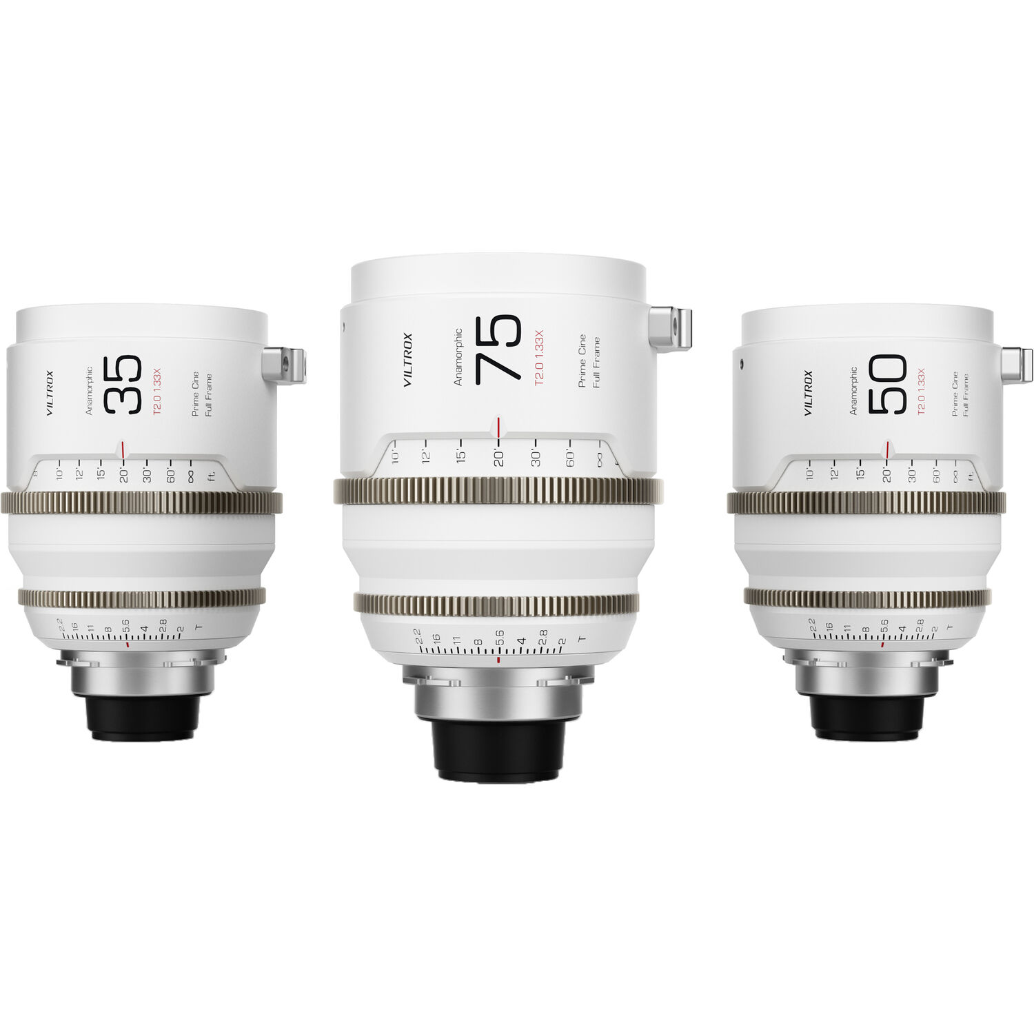 Viltrox EPIC T2 1.33x Full-Frame Anamorphic 3-Lens Set