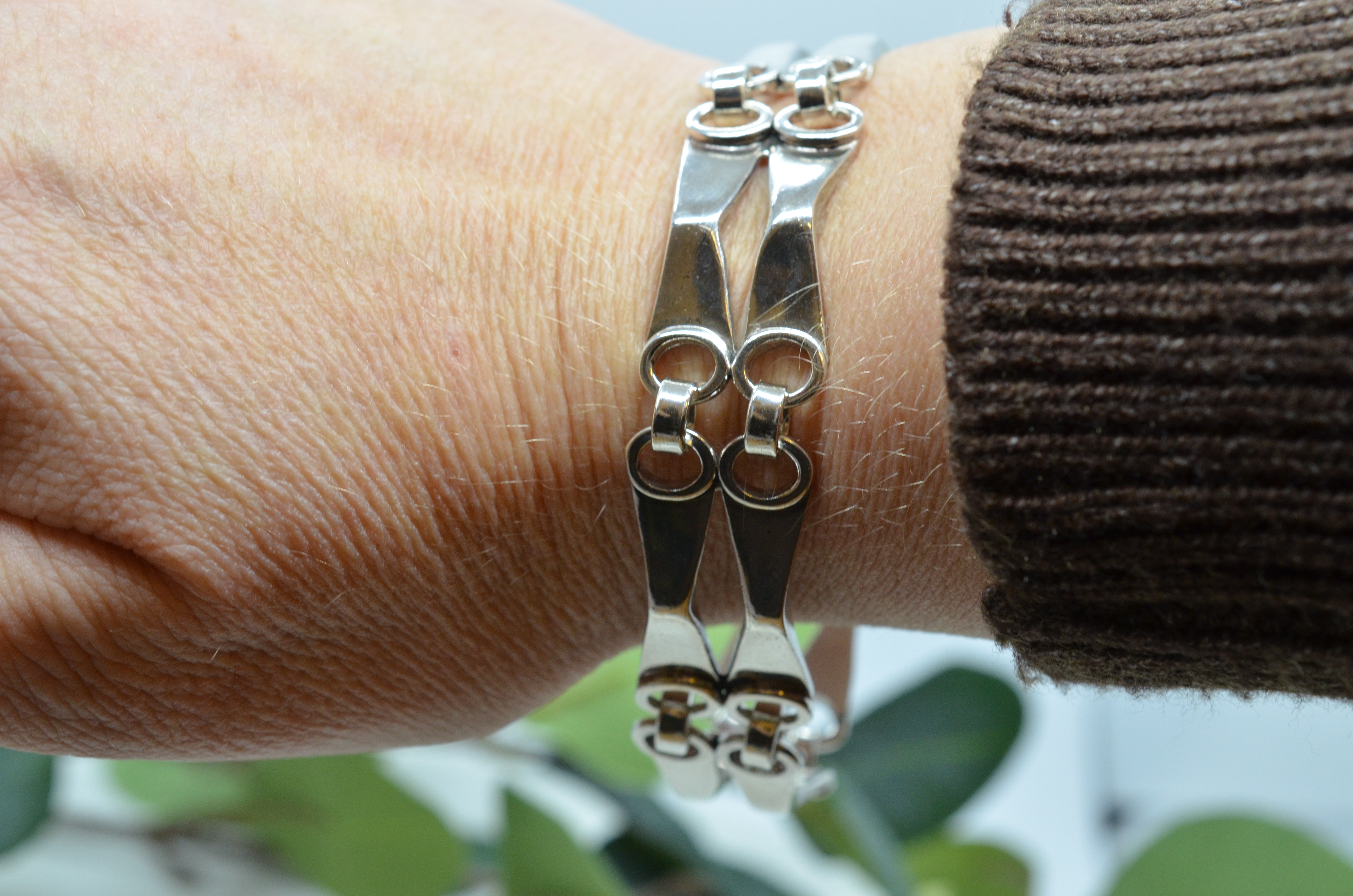 Vintage Claes Giertta silverarmband - 5